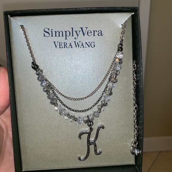 Simply Vera Vera wang “K” necklace - Picture 2 of 4